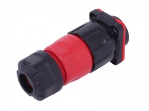 IP67 Waterproof 2-Pin Panel Mount Connector Plug (12/24V DC, 20A)