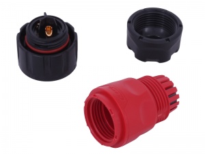 IP67 Waterproof 3-Pin Panel Mount Connector Plug (12/24V DC, 20A)