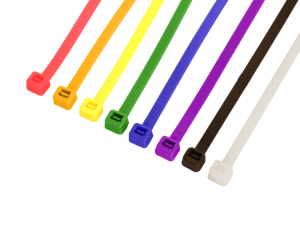 320 Piece Assorted Multicolour Cable Tie Pack - 200mm x 4.8mm (8 Colours)