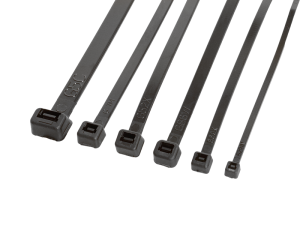 400 Piece Assorted Black Cable Tie Pack - 6 Sizes