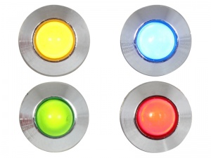 5mm Diameter LED Indicator / Warning Light - 12V