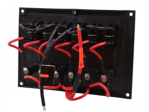 6-Way Horizontal Switch And Fuse Panel  - 12V