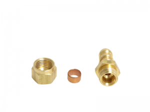 8mm LPG Gas Nozzle To 8mm Compression Fitting For Copper Gas Pipe