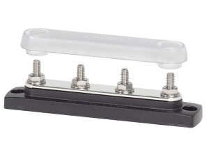 Blue Sea Systems 2307 Common 150A BusBar - 4x 1/4''-20 Studs with Cover