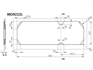 Dometic SMEV 9222 (HSG 2370) Hob & Sink Combination Unit - Left Hand