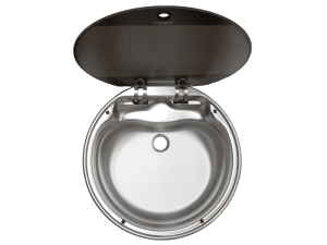 Dometic SNG 420 Round Sink With Glass Lid (420mm Dia.)