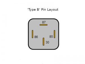 Mini Make & Break Relay - Normally Open (NO) Contacts, 12V 40A