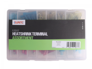 Durite 160 Piece Adhesive-Lined Heatshrink Crimp Terminal Assortment Kit 0-203-07