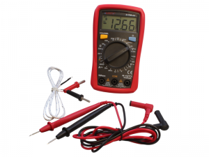 Durite Hand Held Digital Multimeter With Temp Sensor