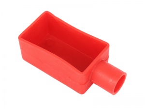 Extra Long Battery Terminal Cover - Straight Entry - Positive (Red)