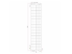 100W Monocrystalline Black Semi-Flexible Fibreglass Solar Panel - Ultra Narrow