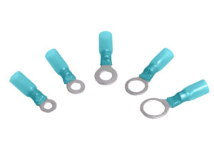 Heat Shrink Ring Terminals - Blue (1.5 - 2.5mm Cable)