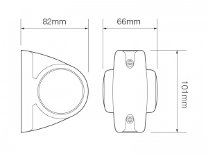 Heavy Duty Rubber Front/Rear Marker Light - (1004 Series)