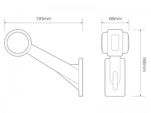 Heavy Duty Rubber Front/Rear Marker Light - Left Hand (1004 Series)