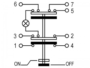 Panel Mounted Illuminated Hazard Warning Switch - 12/24V