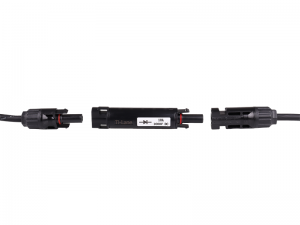 Inline MC4-Compatible Adapter With 10A diode (Enclosed Locking Tabs)