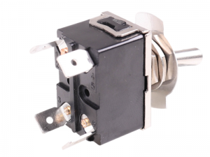 MOM/OFF Double Pole Toggle Switch With Decal Plate - 30A@12V