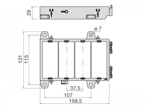 4-Way Module Housing