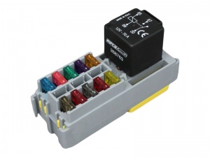 Module For 1x High Power (Maxi) Relay & 10x Mini Blade Fuses