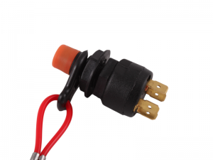 Marine Emergency Cut-Off Switch With Lanyard and Knob - 12V 15A