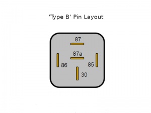 Mini Change Over Relay - 12V 20/30A - With Resistor