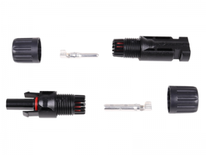 Pair of Male/Female MC4-Compatible Solar Connectors (Open Locking Tabs)