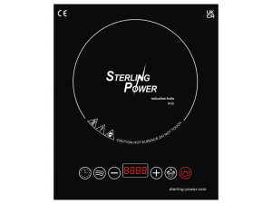 Sterling Power 1000W Fixed/Recessed Single Induction Hob (Built-In Controls)