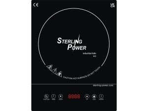 Sterling Power 2000W Fixed/Recessed Single Induction Hob (Built-In Controls)