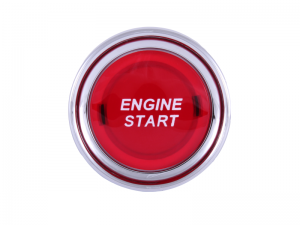 Illuminated Red Engine Start Push Button Switch - 12V