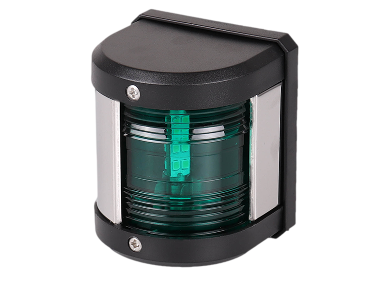 Talamex LED Starboard Navigation Light - Black Housing | 12 Volt Planet