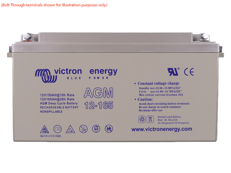 Victron Energy AGM Deep Cycle Battery -12V / 165Ah (M8 female terminals)