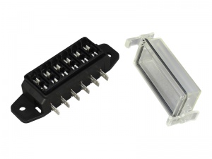 Low Profile Standard Blade Fuse Box (Side Terminals) - 6 Way