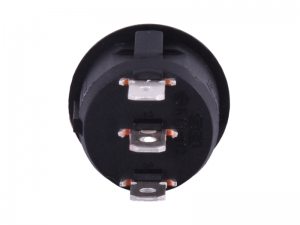 ON/OFF/ON Round Mini Rocker Switch  - 12V