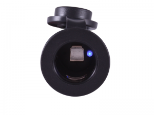 Panel Mount Cigar Lighter Power Socket With Blue LED - 12V/24V 20A max.