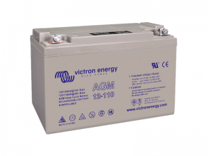 Victron Energy AGM Deep Cycle Battery - 12V / 110Ah (bolt-through terminals)