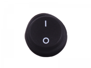 Waterproof ON/OFF Round Mini Rocker Switch - 12V